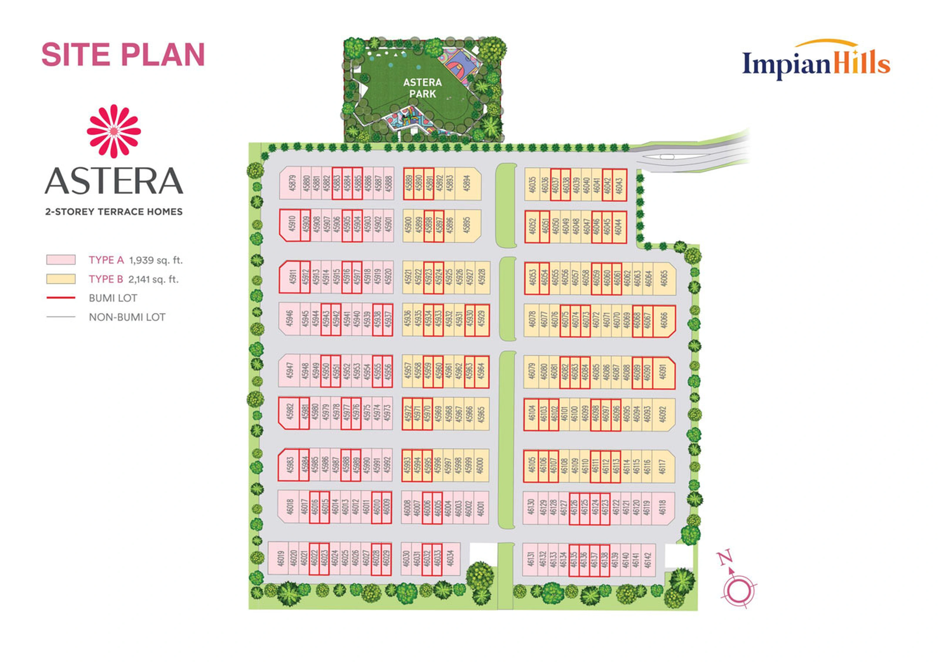 Official Astera site plan